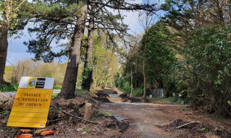 Travaux la vélo route